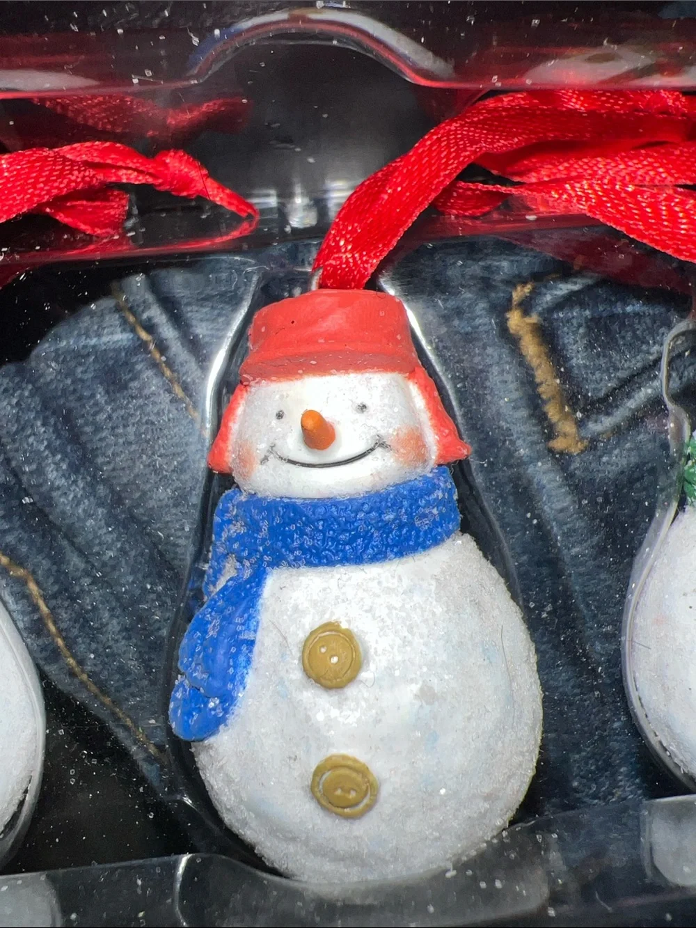 Hallmark 2013 Let It SnowMen 5 Mini Christmas Tree Ornaments NEW in Box
